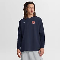 Coupe-vent à manches longues et fermeture éclair quart de tour Nike Auburn Tigers bleu marine pour homme