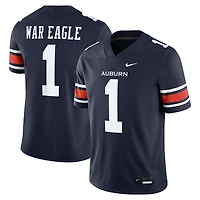 Maillot de football Nike bleu marine pour homme des Auburn Tigers à domicile