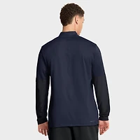 Pull Nike bleu marine Auburn Tigers One Goal Dri-FIT à demi-zip pour homme