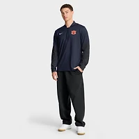 Pull Nike bleu marine Auburn Tigers One Goal Dri-FIT à demi-zip pour homme