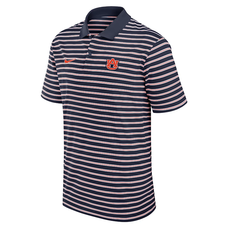 Polo Nike Tan Auburn Tigers à rayures avec logo principal Dri-FIT pour homme