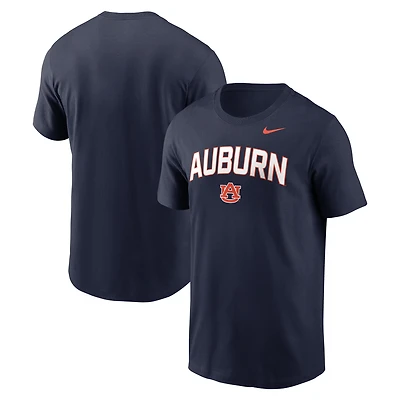 T-shirt Nike bleu marine Auburn Tigers Primetime Arch Stack pour homme