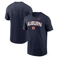 T-shirt Nike bleu marine Auburn Tigers Primetime Arch Stack pour homme