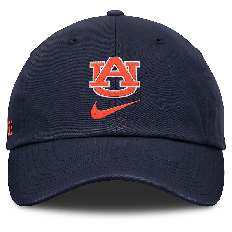 Casquette ajustable Nike Primetime Club bleu marine pour homme des Auburn Tigers