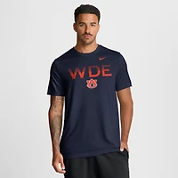 T-shirt Nike Dri-FIT bleu marine Auburn Tigers Primetime Legend Kinetic Mantra pour homme