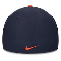 Casquette Nike Orange/Bleu marine Auburn Tigers 2025 Sideline Rise Local Dri-FIT Flex pour homme