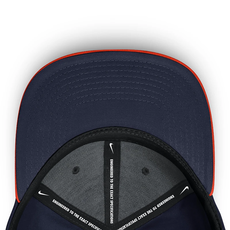 Men's Nike Orange/Navy Auburn Tigers 2025 Sideline Rise Local Dri-FIT Flex Hat