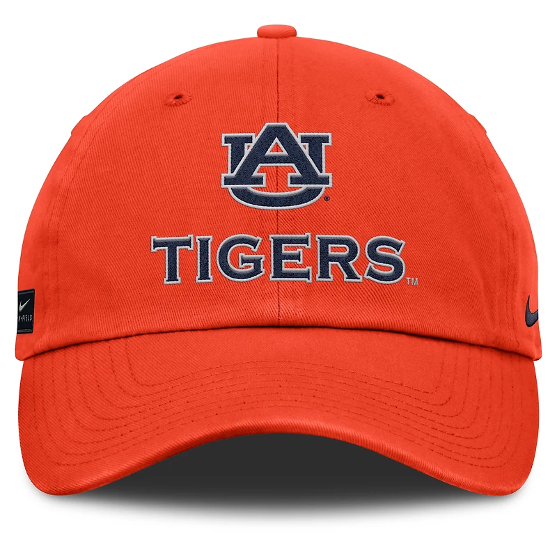 Casquette ajustable Nike Orange Auburn Tigers 2025 Sideline Club pour homme