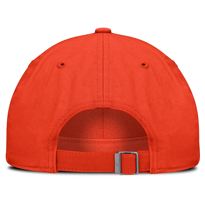 Casquette ajustable Nike Orange Auburn Tigers 2025 Sideline Club pour homme