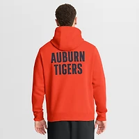 Men's Nike Orange Auburn Tigers Basketball Two-Hit Club Fleece Pullover Hoodie