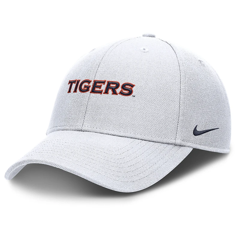 Casquette ajustable Nike blanche Auburn Tigers 2025 On-Field Gameday Rise pour homme