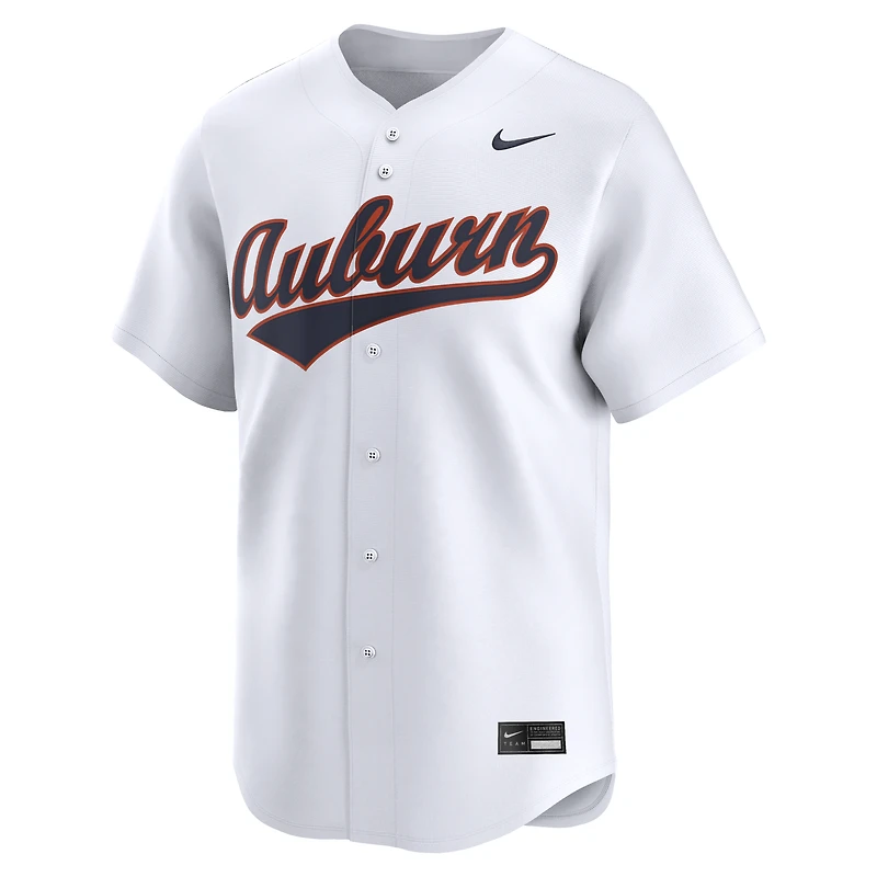 Men's Nike White Auburn Tigers Home Limited Baseball Jersey