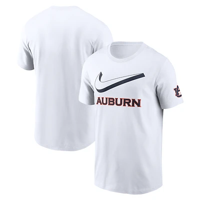 Men's Nike White Auburn Tigers Primetime 2-Hit Swoosh T-Shirt