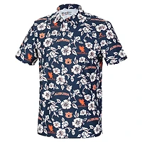 Polo Performance Reyn Spooner bleu marine Auburn Tigers pour homme