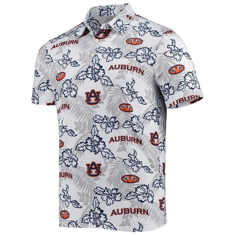Men's Reyn Spooner White Auburn Tigers Performance Polo