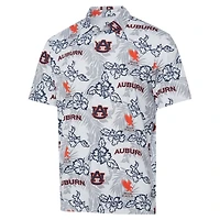 Polo de performance Reyn Spooner blanc Auburn Tigers pour hommes
