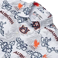 Polo de performance Reyn Spooner blanc Auburn Tigers pour hommes