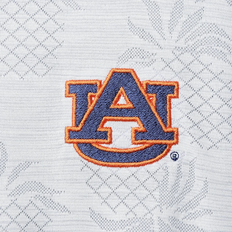 Polo Homme Tommy Bahama Gris Auburn Tigers Ananas Palm Coast IslandZone