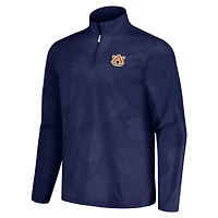 Men's Tommy Bahama Navy Auburn Tigers Delray Frond IslandZone Half-Zip Jacket