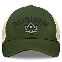 Chapeau réglable pour hommes Top of the World Hunter Green Auburn Tigers OHT Military Appréciation Glory Trucker