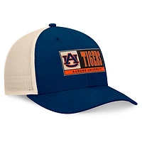 Casquette ajustable Bennett Trucker pour homme Top of the World bleu marine/auburn naturel Tigers