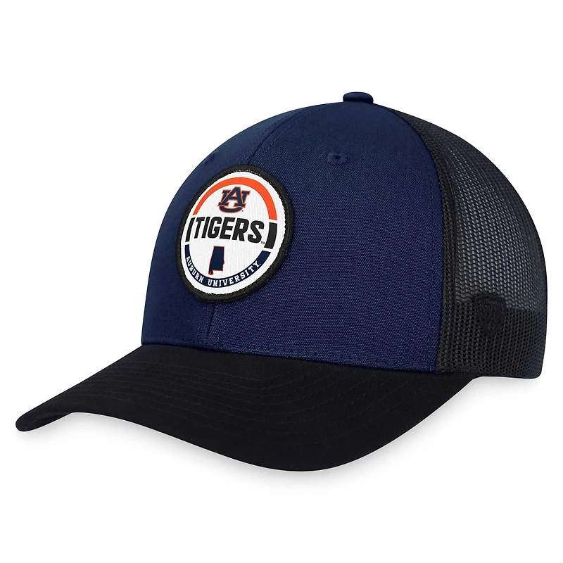 Men's Top of the World Navy Auburn Tigers Trey Trucker Adjustable Hat