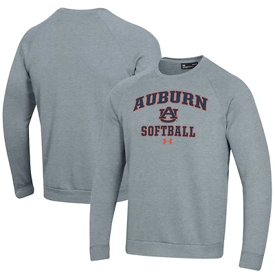 Sweat-shirt molletonné Under Armour All Day Arch pour homme, gris, Auburn Tigers