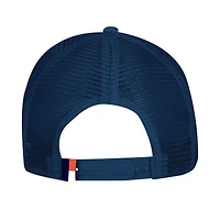 Casquette ajustable Under Armour Navy Auburn Tigers 2024 Sideline Blitzing Trucker pour homme
