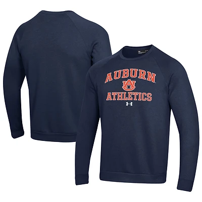 Sweat-shirt en polaire Under Armour bleu marine Auburn Tigers Athletics All Day pour homme