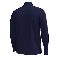 Veste à glissière quart de tour pour homme Under Armour Navy Auburn Tigers Playoff Performance