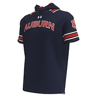 T-shirt à capuche Under Armour Auburn Tigers Shooter Raglan pour homme, bleu marine