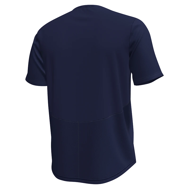 T-shirt Under Armour bleu marine Auburn Tigers Sideline Knockout pour homme