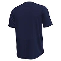 T-shirt Under Armour bleu marine Auburn Tigers Sideline Knockout pour homme