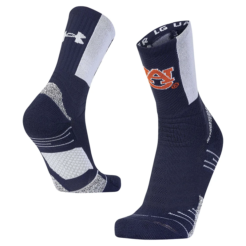 Men's Under Armour Navy Auburn Tigers Sideline Playmaker Crew
