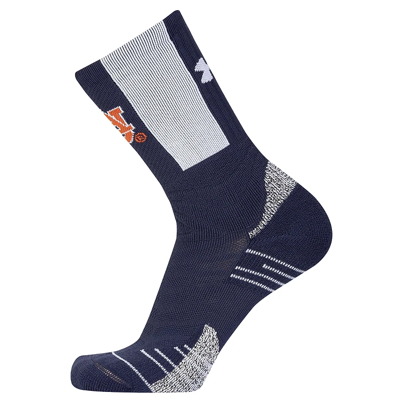 Men's Under Armour Navy Auburn Tigers Sideline Playmaker Crew