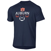 T-shirt technique Under Armour bleu marine Auburn Tigers pour homme