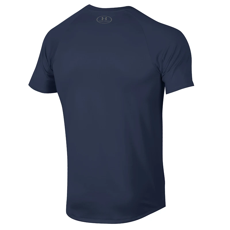 T-shirt technique Under Armour bleu marine Auburn Tigers pour homme