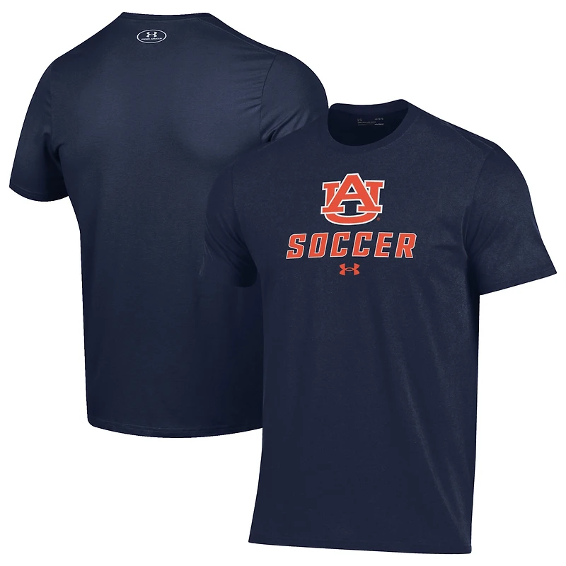 Men's Under Armour Navy Auburn Tigers Soccer Performance T-Shirt