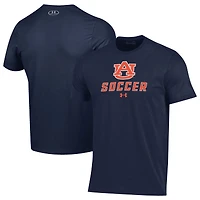 Men's Under Armour Navy Auburn Tigers Soccer Performance T-Shirt