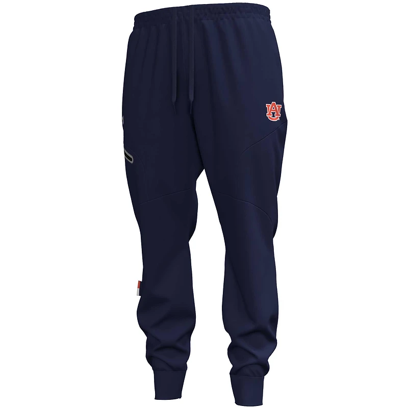 Men's Under Armour Navy Auburn Tigers Unstoppable Fleece Jogger Pants
