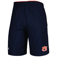 Short tissé Under Armour Tigers Auburn bleu marine pour homme