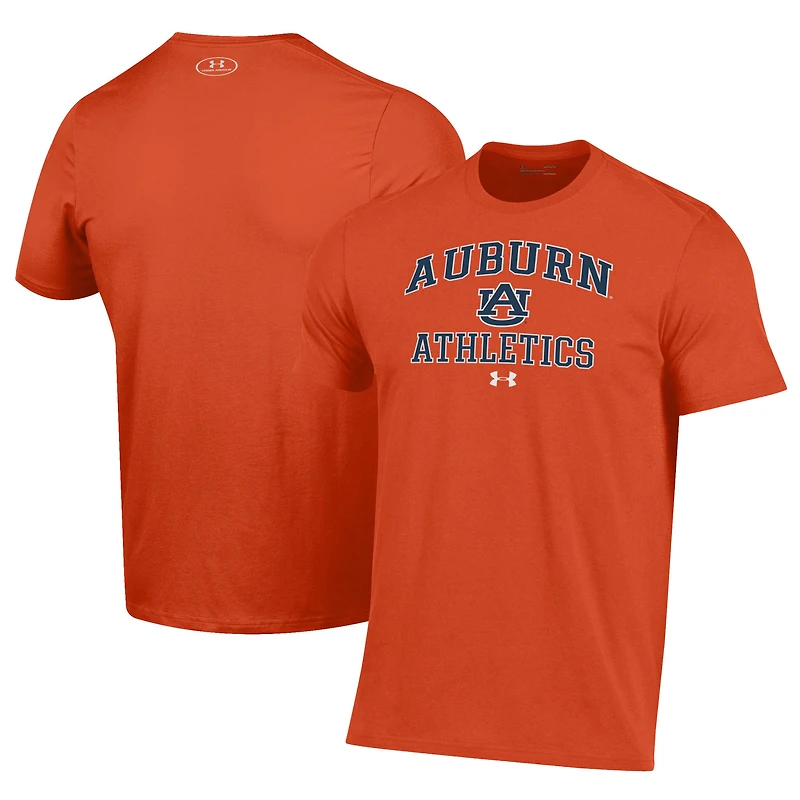 T-shirt de performance Under Armour Orange Auburn Tigers pour homme