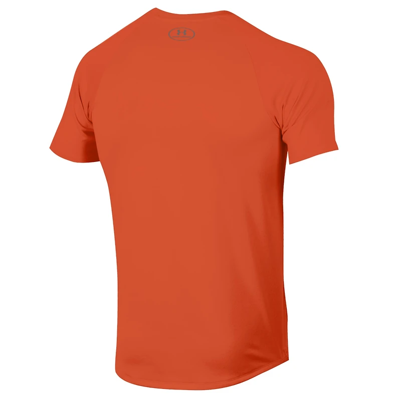 T-shirt technique Under Armour orange Auburn Tigers Athletics pour homme