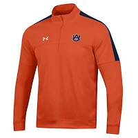 Veste intermédiaire à demi-zip Under Armour Orange Auburn Tigers pour homme