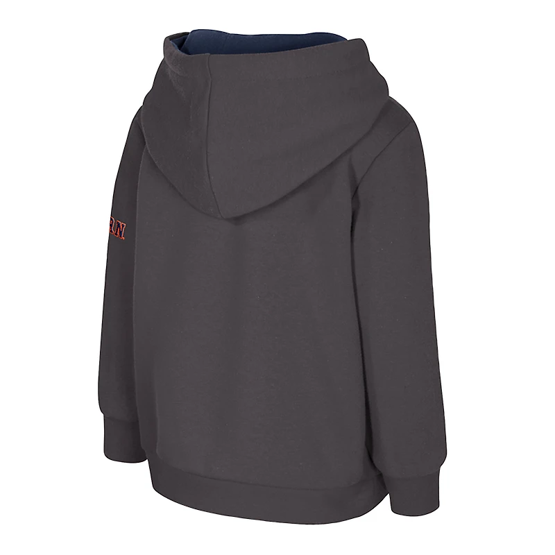 Sweat à capuche en molleton gros logo Auburn Tigers pour tout-petits, couleur charbon Colosseum