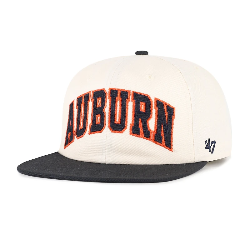 Casquette unisexe ajustable « Auburn Tigers » '47 Natural - Crossover Off Hand - Captain