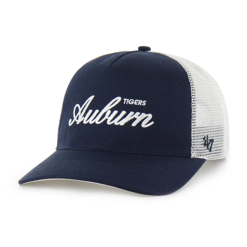 Casquette ajustable unisexe « 47 Navy Auburn Tigers Contemporary Basics Foundation Trucker Hitch »