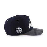 Unisex '47 Navy Auburn Tigers Windowpane Plaid Collection Hitch Adjustable Hat