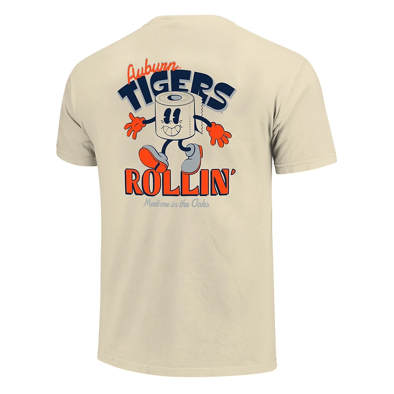Unisex Image One  Natural Auburn Tigers Hyper Local Rollin' T-Shirt