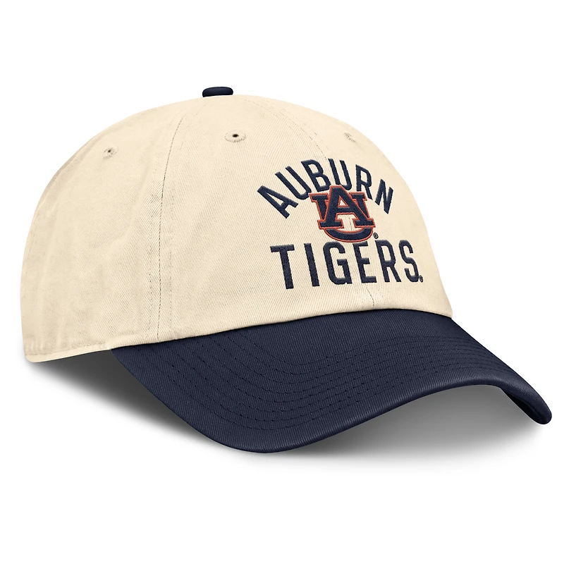 Unisex Nike Natural Auburn Tigers 2026 Primetime Natural 2-Tone Club Adjustable Hat